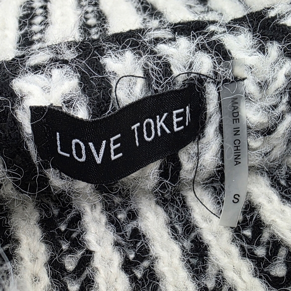 Anthropologie Love Token Daytona Turtleneck Chunky Sweater Women's Size Small - Picture 8 of 13